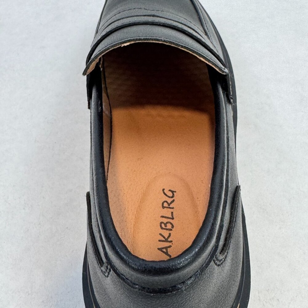 CLAKBLRG Womens Black Penny Loafers Slip On Comfort Driving Moccasins Size 10 - Picture 9 of 13